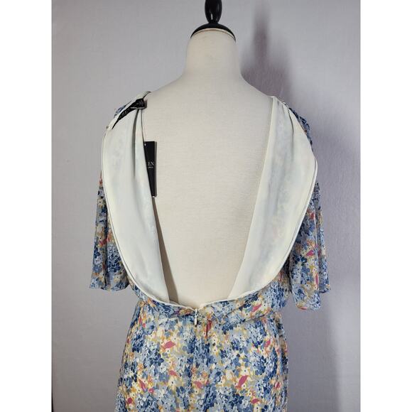 Lauren Ralph Lauren Floral Georgette Faux Wrap Midi Dress 18 NWT Belted Romantic - Picture 8 of 15